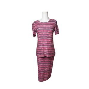 Missoni Knit Pink Skirt/Top Set